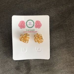 Lisi Lerch Why Knot Earrings in Gold